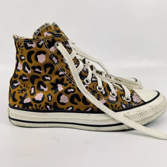 Converse Chuck Taylor All-Star Mystic World high-top animal print tan pink sz 7 - Picture 6 of 17